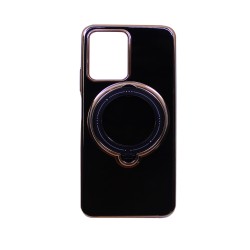 Hard Silicone Case with Camera Shield and Support Ring for Xiaomi Redmi Note 12 5g Black Hard Silicone Case with Camera Shield and Support Ring for Xiaomi Redmi Note 12 5g Black